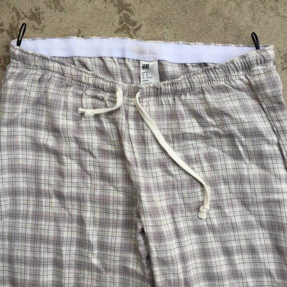 Silver and Gray Plaid Lounge Pants - Picture 2 of 9